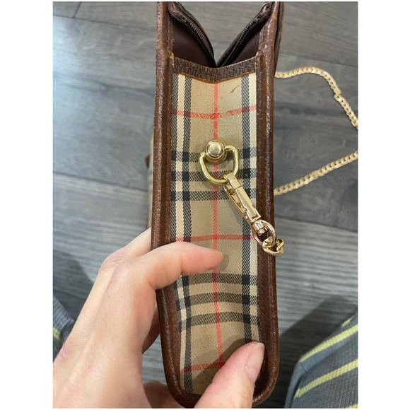 Burberry VIntage Nova Check Clutch Crossbody Shoulder Bag - Picture 6 of 12